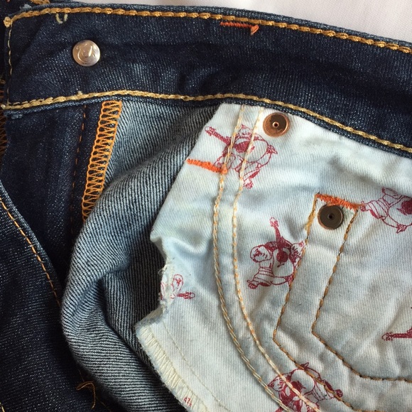 True religion dark wash skinny jeans size 27 - Picture 5 of 8
